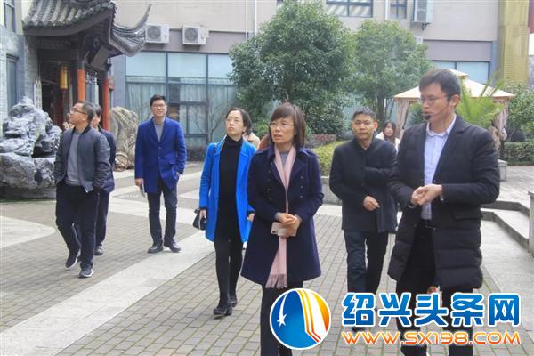 越城区汤枥钧副区长陪同上虞区章颖芳副区长考察金德隆