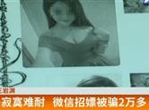 男子寂寞难耐 微信招嫖被骗2万多 警方：行为本身就违法