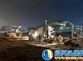 新昌“挑灯夜战”在建交通工程 抢工期