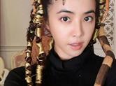 蔡依林晒新款发型 头上顶蜥蜴造型奇特吓坏网友