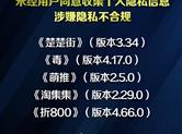 注意！这10款知名App涉嫌超范围采集个人隐私