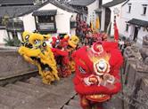 枫桥镇举行第三届台阁市年俗文化节，祈求新年国泰民安