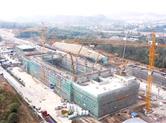 杭绍台铁路三界站完成主体结构建设