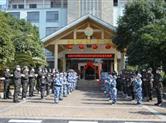 湖南省军区、政府领导为湖南军联国防教育基地揭牌