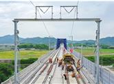 杭绍台高铁上虞段开始铺轨 预计5月底上虞境内全线铺完