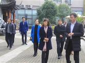 越城区汤枥钧副区长陪同上虞区章颖芳副区长考察金德隆