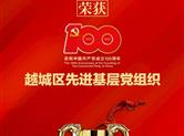 喜讯|金德隆运营商形尔尚党支部荣获越城区先进基层党组织称号